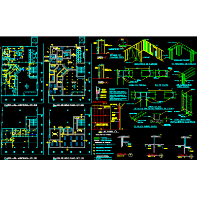 Planta arquitectonica locales oficina