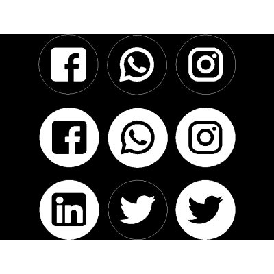Iconos de redes sociales en autocad