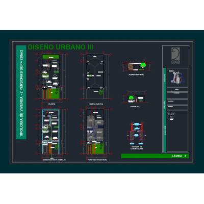 Plano de permisos - vivienda unifamiliar
