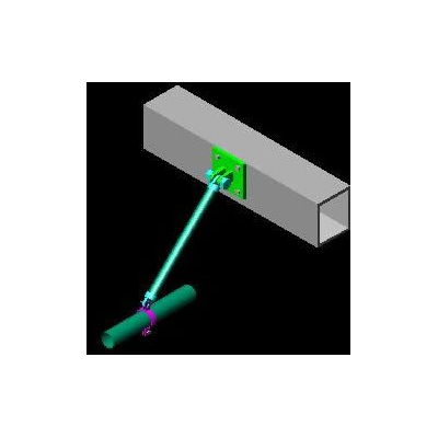 Soporte antisismico para tuberia 3d