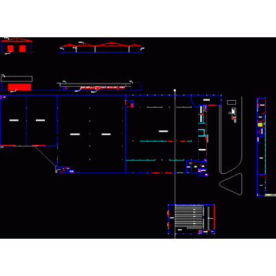 Proyecto  de arquitectura de un galpon