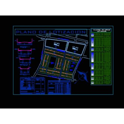 Plano de lotizacion en autocad 2013