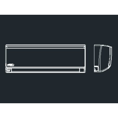 Evaporador tipo split de 12;000 btu