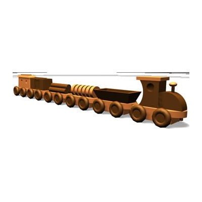 Treno di legno - giocattolo