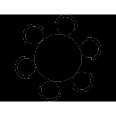 Juego de Comedor Circular