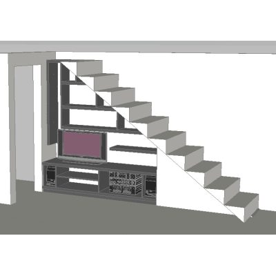 Cabinet under stairs