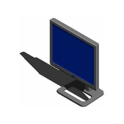 3d flat monitor