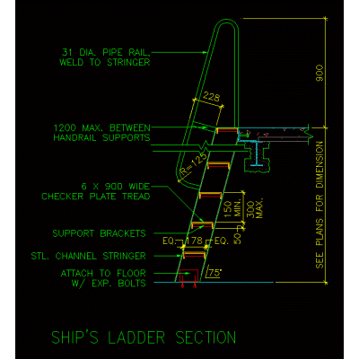 Escalera de acceso para barcos