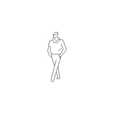 Figura umana in elevazione