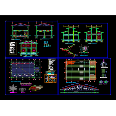 Estructuras de salon de usos multiples; cimentaciones; aligerado; vigas y columnas