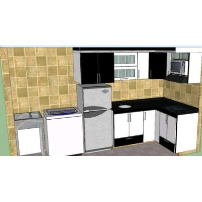 Cocina integral 3d