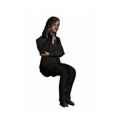 Mujer sentada 3d