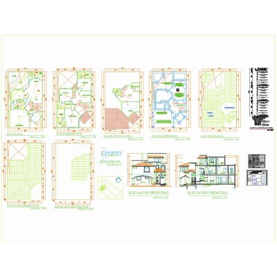 Casa unifamiliar de tres niveles
