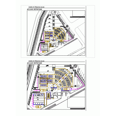 Proyecto arquitectonico - sanitarios para un mercado
