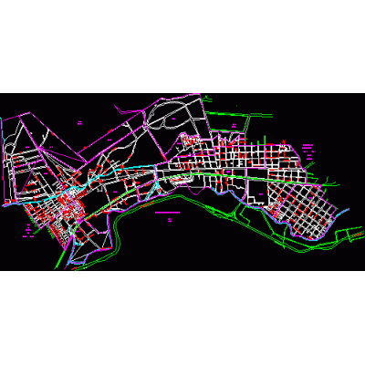 Plano de la ciudad de rio blanco; veracruz; mexico