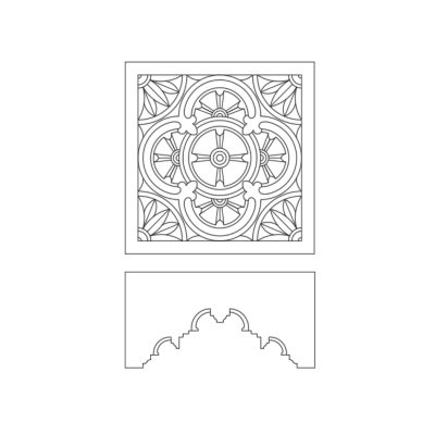Indian traditional temple roof