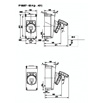 Legrand hypra 63a plug