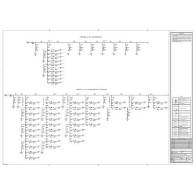 Single line diagram electrical distribution in medium voltage