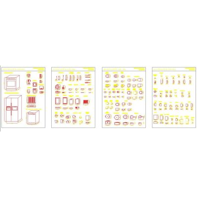 Inventario cocina autocad