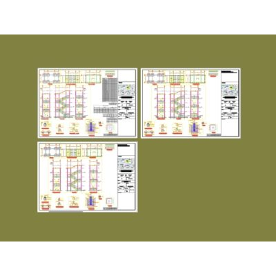 Plano de escaleras de emeregencia de acero