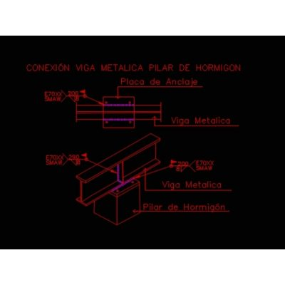 Conexion entre vigas y columnas acero y concreto