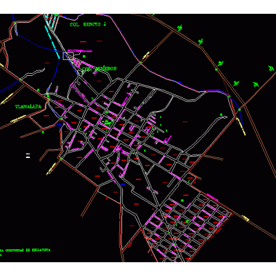 Mapa Urbano de Tlanalapa