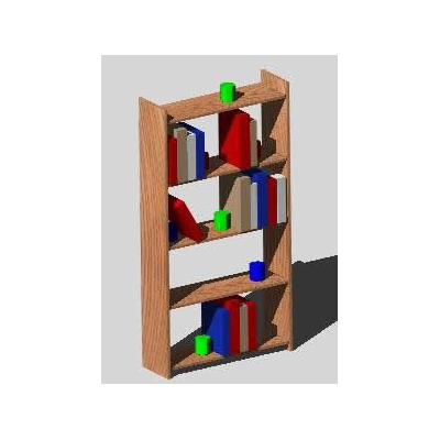 3d bookcase