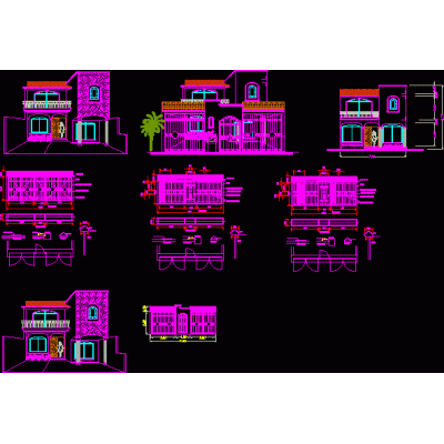 Casa unifamiliar 7x20 con estudio