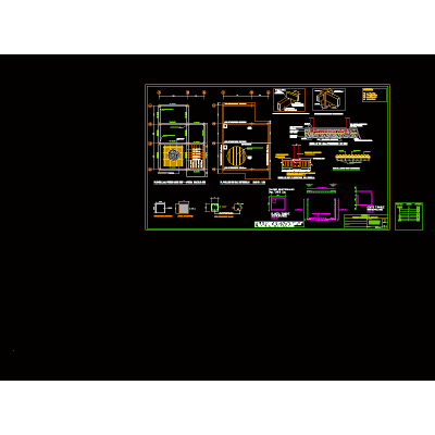 Plano estructural de casa