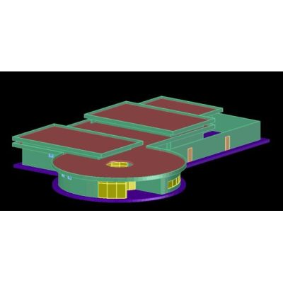 Edificio centro educacion inicial 3d 3dm