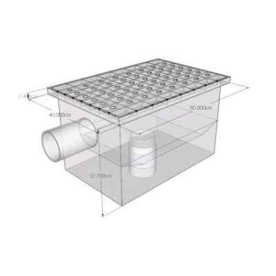 Trampa de grasas 3d