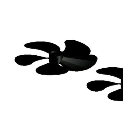 Elice de ventilador 3d unidas en bloque
