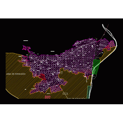 Plano de aguachica  - colombia