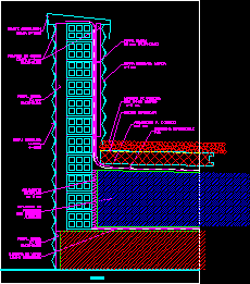 Inverted Roof Parapet - Parapet Detail in DWG | CAD library