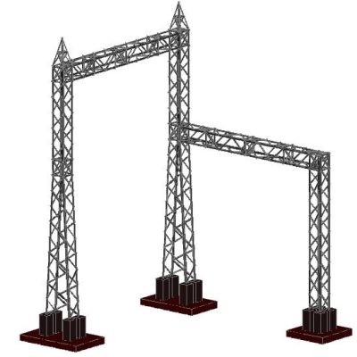 Electrical substation portico