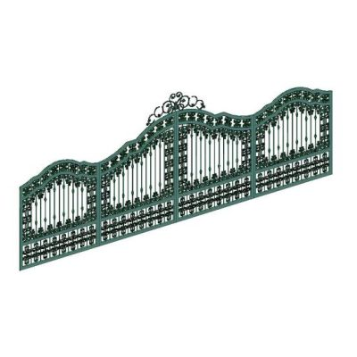 Puerta de forja 3d