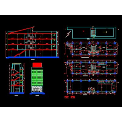 Edificio de oficinas de 6,00 x 25,50 mts
