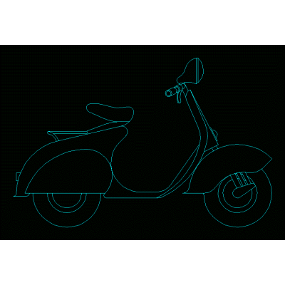 Motocicleta vespa 2d