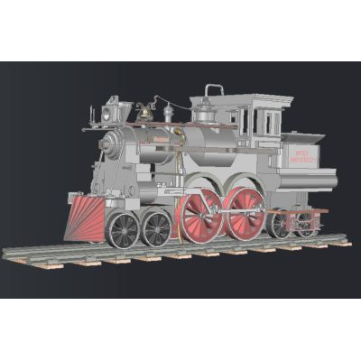 Tren de vapor engin