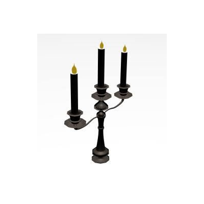 Candelabro triple 3d