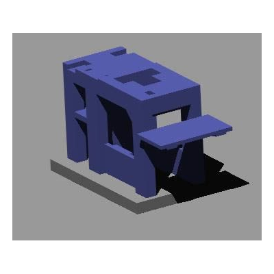 Base 3d para turbogenerador de 45 mega watts