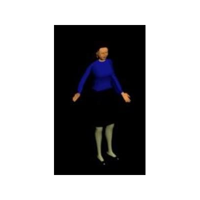 Persona de pie 3d