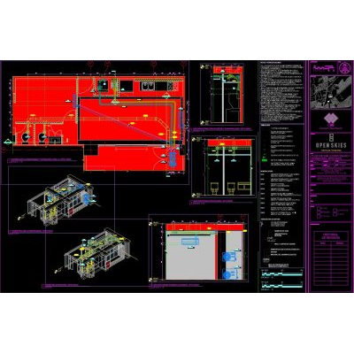Aire Acondicionado y Extracción — Plano e Isometrías