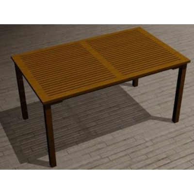 Rectangular outdoor table 150x90x76 cm. max
