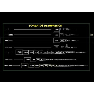 Plantillas formatos y escalas . escoger