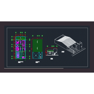 Plano de vivienda unifamiliar