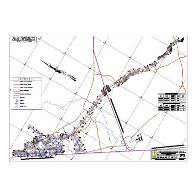 Plano topografico - abastecimiento de agua potable