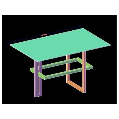 3D Aluminum Table