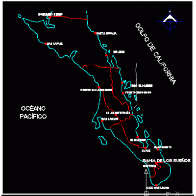 Estado de baja california norte; mexico