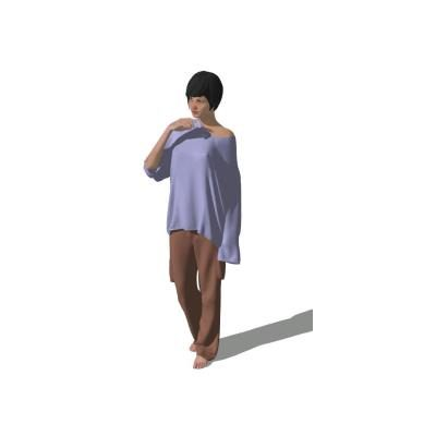 Mujer en 3d